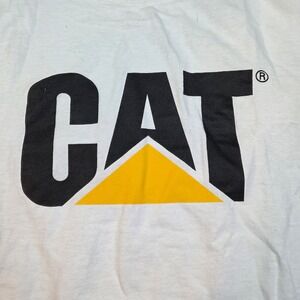 Caterpillar TShirt Mens XL CAT Logo Tractor Equipment Bulldozer Construction Tee